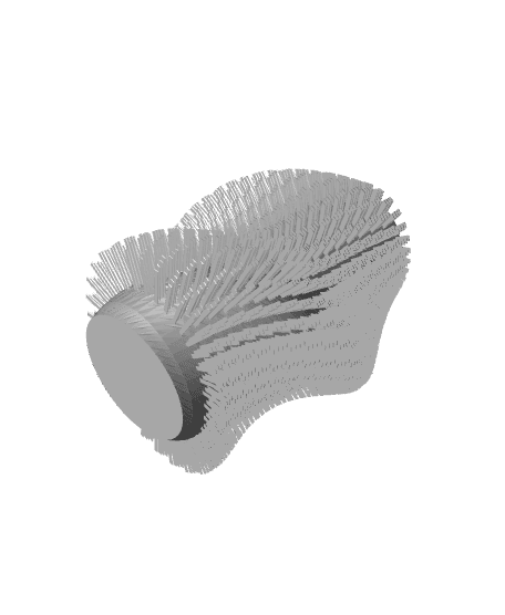 Curved Loopy Vase 3d model