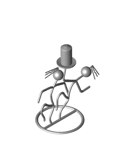 Metal Art Candle Holder 06.stl 3d model