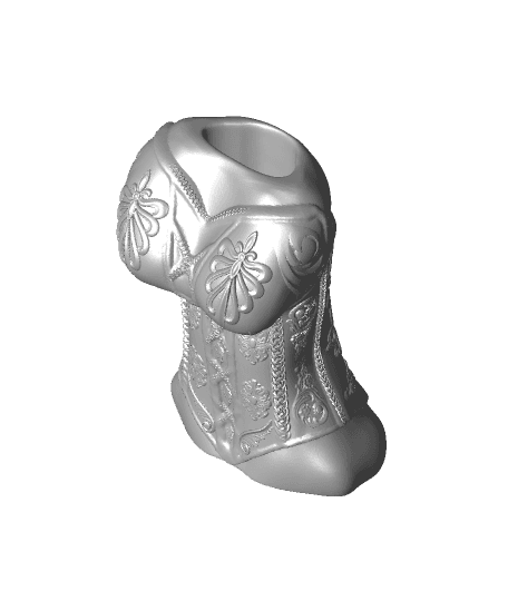 corsette vase pen pot 3d model