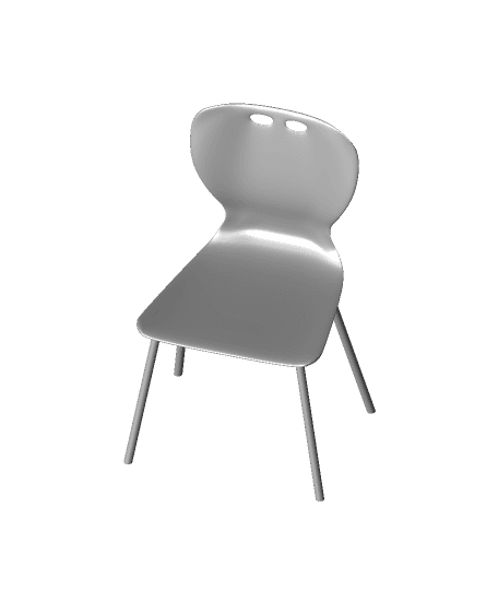 Classroom chair 3d model