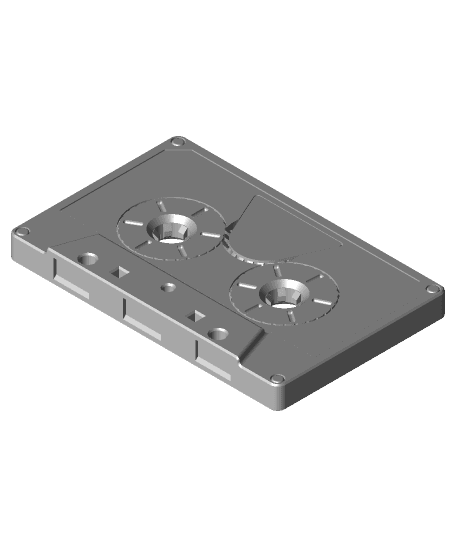 Cassette Tape - Fidget / Print in Place by kwerkshop full viewable 3d model