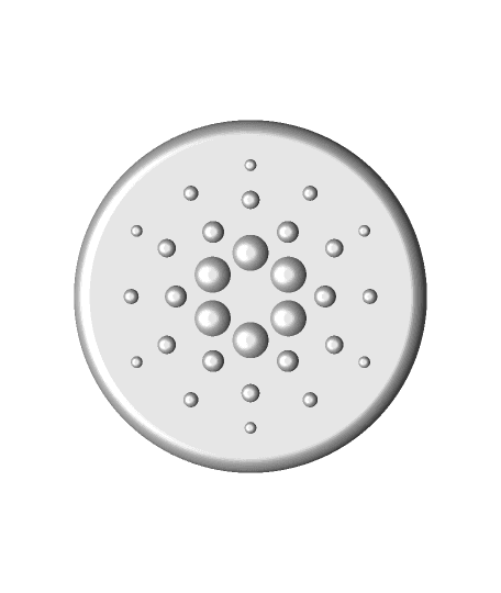 Cardano Cryptocurrency Coin (ADA) 3d model