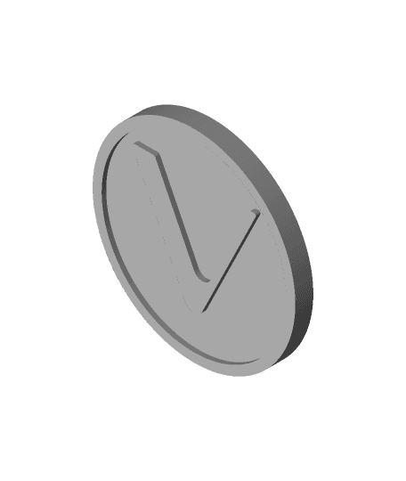 Vechain Cryptocurrency Coin (VET) by Brett_Davo full viewable 3d model