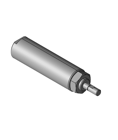 1 1-16" Bore Stainless Steel Cylinder - SBR-17 3d model