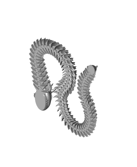 Shakworld3D Spine Dragon Viper Snake Release 180x180 Release V1.stl 3d model