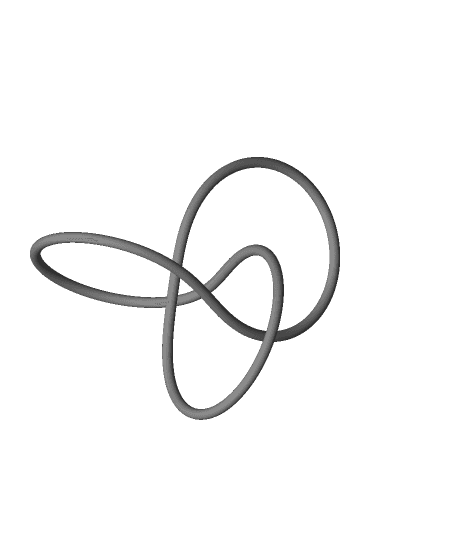 Trefoil knot 3d model
