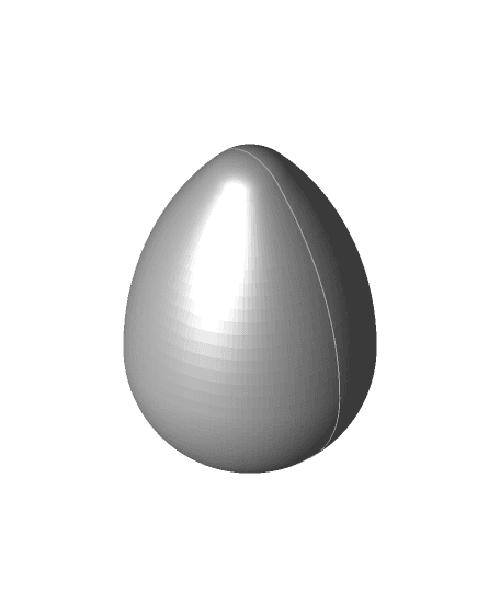 Hollow Surprise Egg 3d model