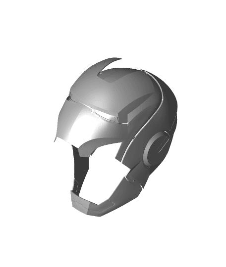 Aadhav Prabu Custom Iron Man Helmet v7.stl 3d model