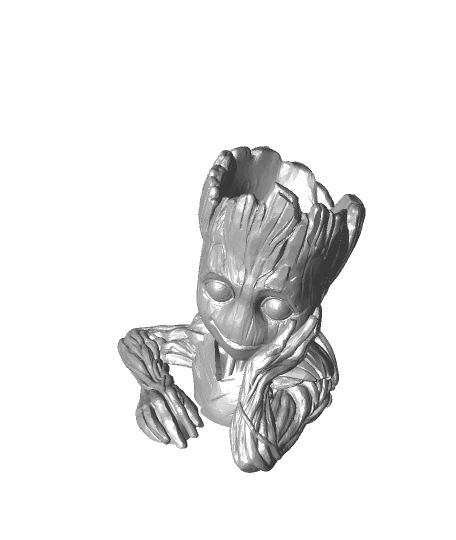 Copy of Baby Groot Flower Pot.stl 3d model