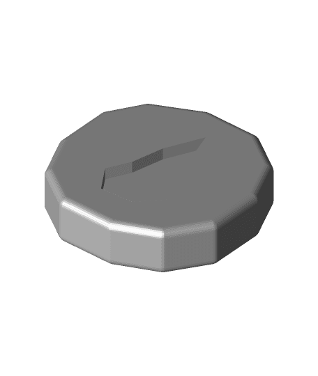 Water Rune Magnet - Hybrid 3d model
