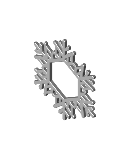 Snowflake Ornament (Customize) 3d model