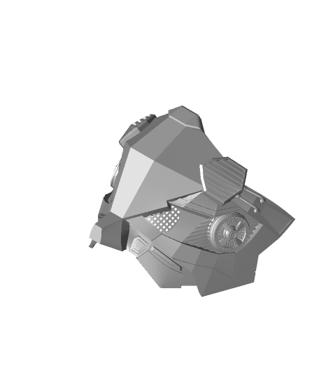 Cyber Mask -"Cyber" (Sculptober Day 13) 3d model