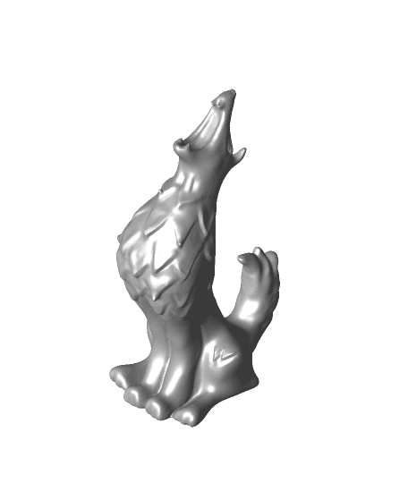 Wolf keychain by Valmanix full viewable 3d model