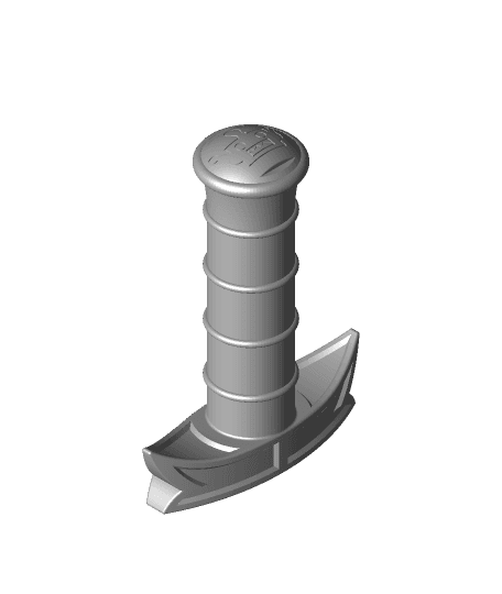  Collapsing Broadsword with Removable Blade 3d model