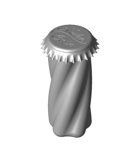 Bottle Cap Spiral V5 (Short).stl 3d model