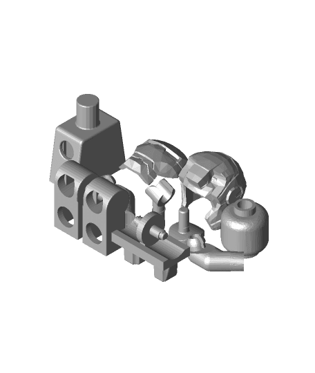 ironman lego minifigure.stl 3d model