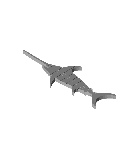 Flexi Articulated Swordfish 3d model