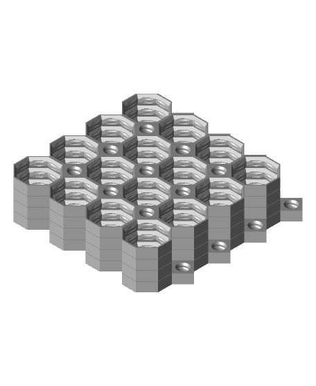 Mini Multiboard Tiles - x4 Stack. _v3.stl 3d model
