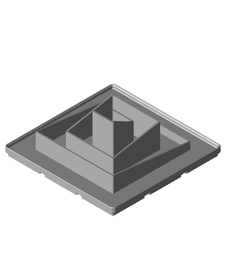 Gridfinity | Ziggurat Storage Bin 3d model