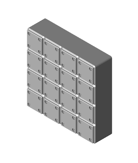 Gridfinity-Box-4x4x1.stl 3d model