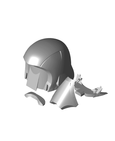 Helmet - Black Parts.STL 3d model