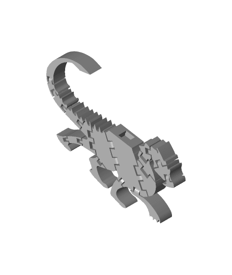 Flexible Dragon (No Support Required)  3d model