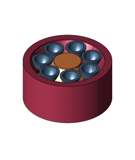 Print-in-Place Roller Bearing 3d model