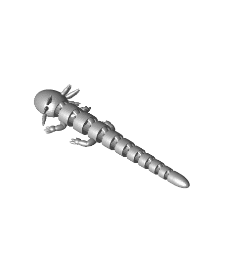 Articulated axolotl.stl 3d model