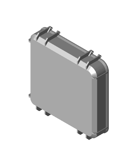 Tool Box Base 2 Vertical Compartments Frikarte3D.stl 3d model