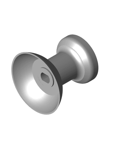 3.3 Recessed Dome [Tall Height + Thick Shaft].stl 3d model