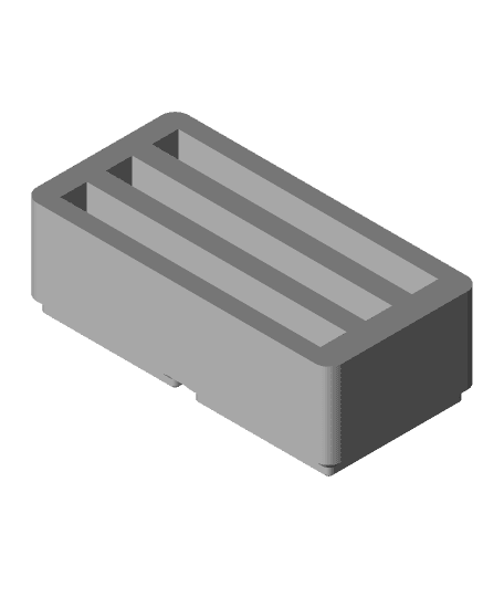 Gridfinity Dry Dock for Storage Drives - SSD Size Drive.stl 3d model