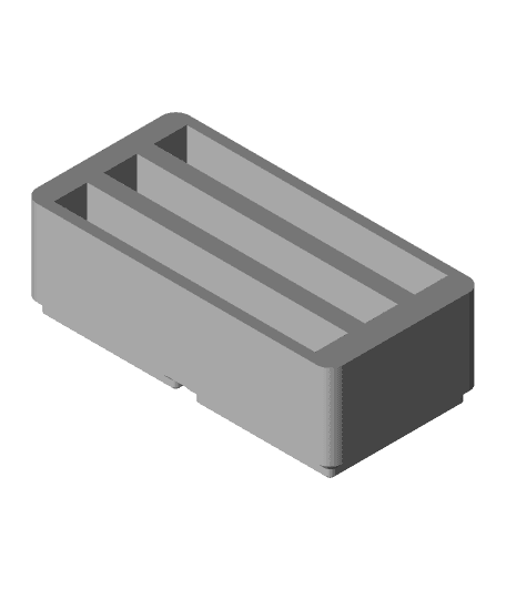 Gridfinity Dry Dock for Storage Drives_2.5in_thicker.stl 3d model