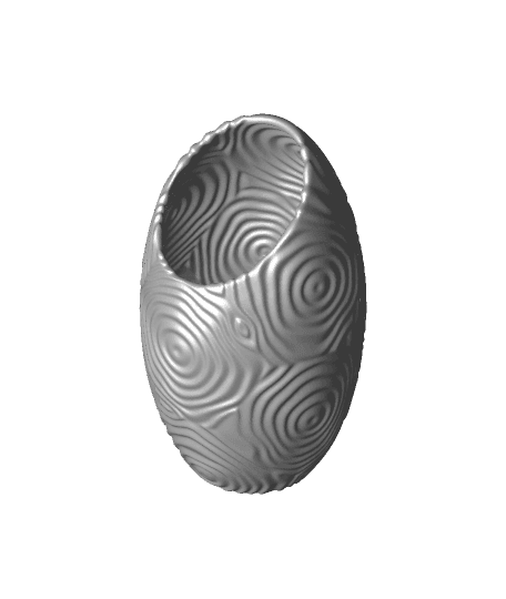 Ripple Vase (Ovoid) 3d model