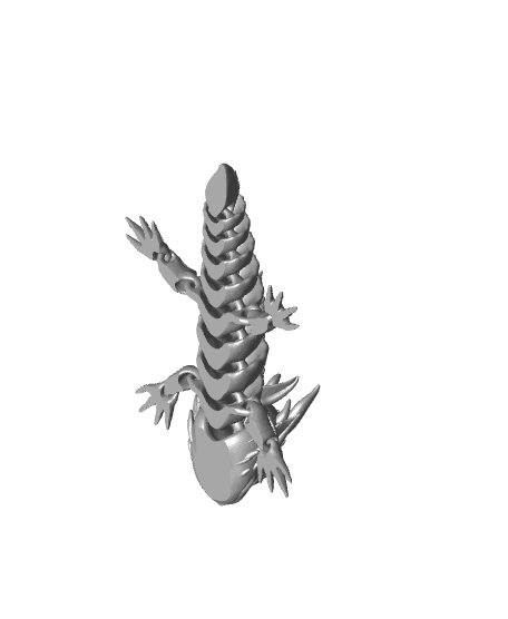 #18 cute little baby dragon - articulated.stl 3d model