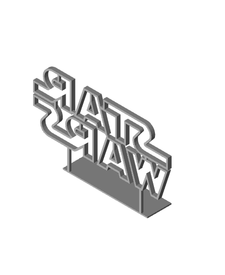 Star-Wars-Logo-Stand.stl 3d model
