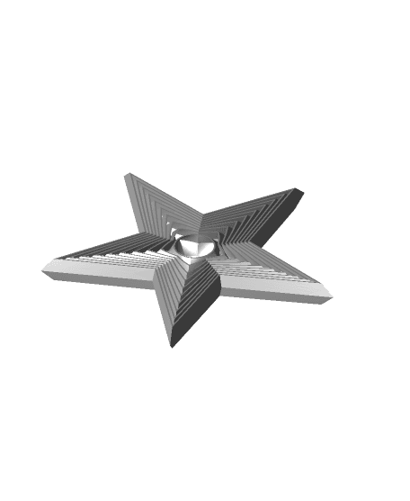 Star Concentric Fidget Toy -Torture test 3d model