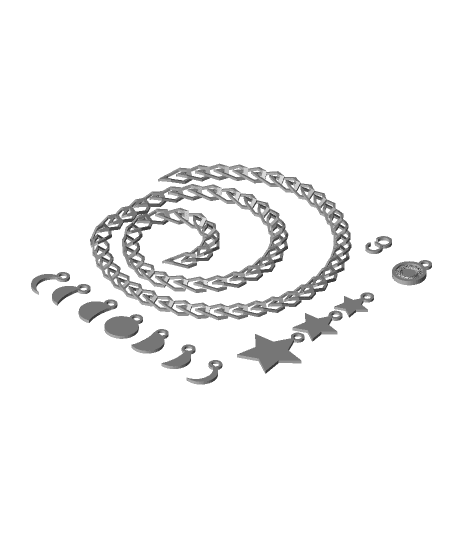 Chain Belt All Parts.stl 3d model