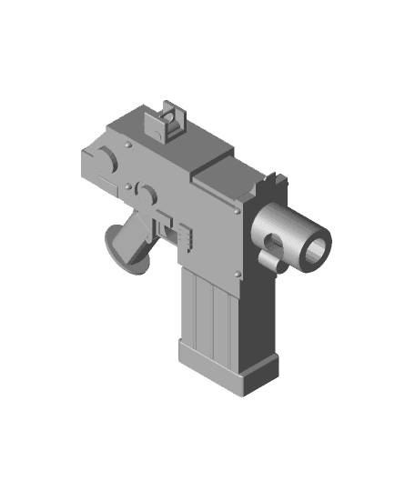 bolt pistol v2 complete.stl 3d model