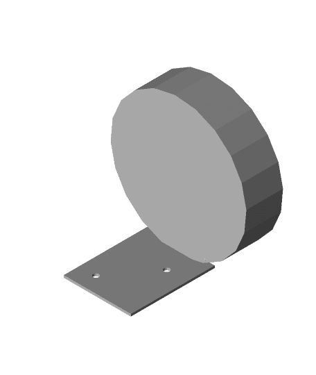 Alexa Dot wall mount 3d model
