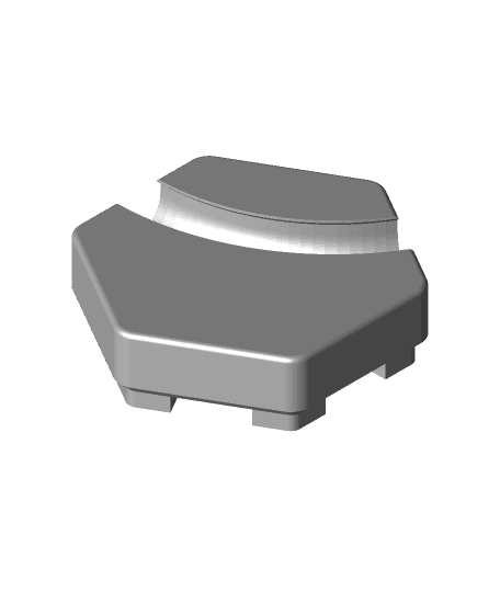 CADQuery Hextraction tile 3d model