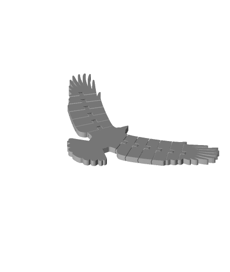 Flexi Articulated Soaring Eagle 3d model