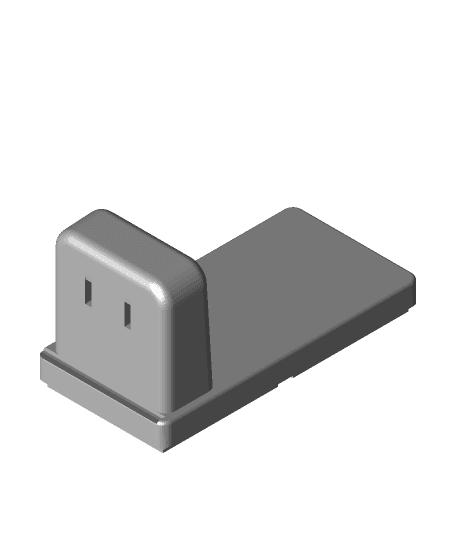 Gridfinity 2x1 Wall Adapter Tower 1 High.stl 3d model