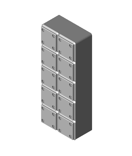 Gridfinity Open End Tool Holder 2x5 - Regular Height.stl 3d model