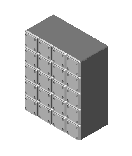 Gridfinity Open End Tool Holder 4x5.stl 3d model