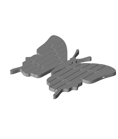 Flexi Articulated Butterfly 3d model