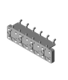 gridfinity pegboard 4x1.stl 3d model