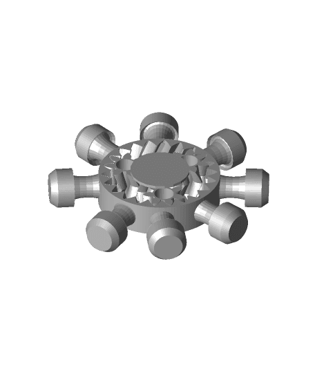 Gear Bearing Fidget Spinner 3d model