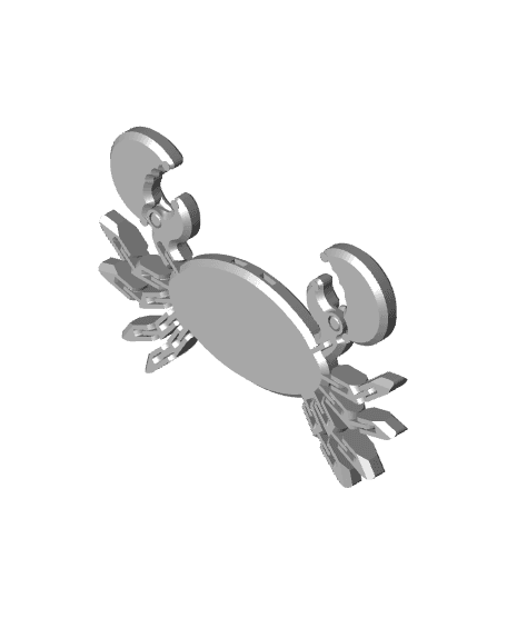 Fish_Crab_wHelperDiscs.stl 3d model