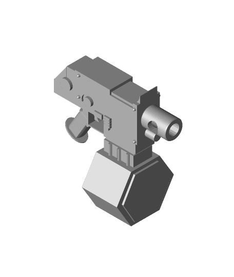 Shiny Snicket-Blad bolt pistol drum mag complete.stl 3d model