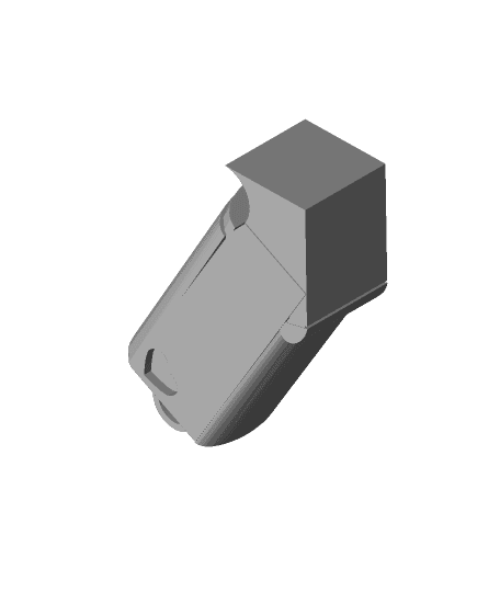 Shiny Snicket-Blad bolt pistol heart grip.stl 3d model